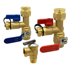 Brass Water Heater Valve Kit