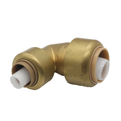Brass Push Fit Reducer 90 Degree Elbow