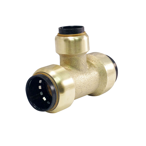 Brass Push Fit Reducer Tee