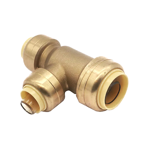 Brass Push Fit Female Outlet Slip Tee