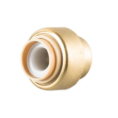 Brass Push Fit Tube Cap