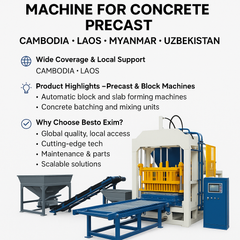 Machine for Concrete Precast – Cambodia • Laos • Myanmar • Uzbekistan