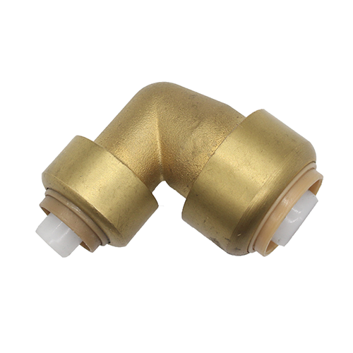 Brass Push Fit Reducer 90 Degree Elbow