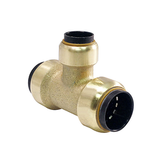Brass Push Fit Reducer Tee